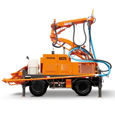 Equipo de rociadura concreto de KC2512W, poder robótico del motor diesel del manipulante del hormigón proyectado