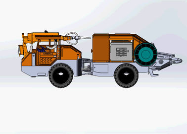 11000kg mojaron el poder del motor diesel de la impulsión de las ruedas de la máquina 4 del hormigón proyectado para la explotación minera de subterráneo